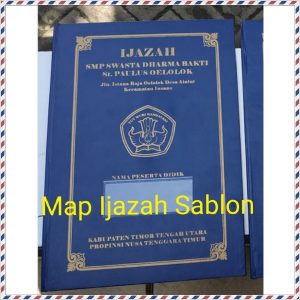 Map Ijazah Sablon