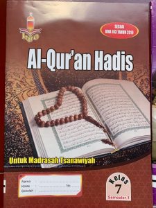 Distributor/Supplier/Penyedia/Agen/Jual Buku LKS MTs Merk Iqro Al-Qur’an Hadis Kelas 7 Semester 1