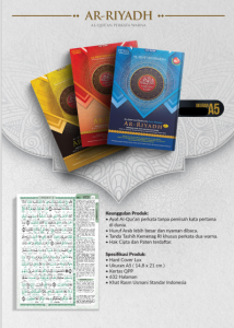 Distributor/Supplier/Agen/Grosir/Jual Al Quran Ar-Riyadh (Al-Quran Perkata Warna) (WA 085730453518)