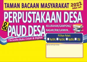 Penyedia/Supplier/Distributor/Jual Paket Buku Perpustakaan Desa PAUD, SD/MI, SMP/MTs, dan SMA/MA/SMK (WA 085730453518)