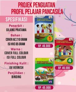 Distributor/Penyedia/Supplier/Agen/Jual Buku Project Penguatan Profil Pelajar Pancasila Kelas Kelas 1, 4 SD dan 7 SMP (WA 085730453518)
