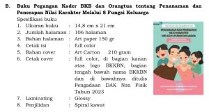 Buku Pegangan Kader BKB dan Orangtua tentang Penanaman dan Penerapan Nilai Karakter Melalui 8 Fungsi Keluarga