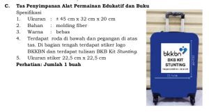 Tas Penyimpanan Alat Permainan Edukatif dan Buku
