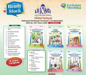 Distributor/Supplier/Agen/Jual Buku LKS Kurikulum Merdeka/Kurmer MI Agama Kelas 1 dan 4 Semester Ganjil Merek Husna Penerbit Warna Mukti Grafika Tahun Ajaran 2023/2024 (WA 085730453518)