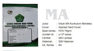 Distributor/Supplier/Agen/Jual Buku Induk Peserta Didik MA Kurikulum Merdeka (WA 085730453518) Type 1
