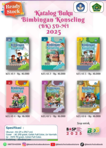Distributor/Supplier/Agen/Jual Buku Bimbingan Konseling (BK) Jenjang SD/MI Penerbit Gilang Pratama Semester Ganjil 2025/2026
