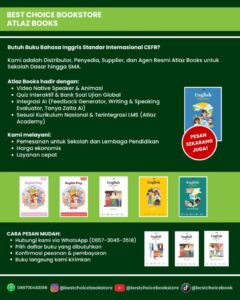 Best Choice Bookstore Solusi Buku Bahasa Inggris Standar Internasional CEFR dengan Atlaz Books