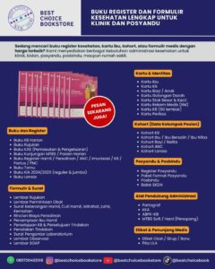 Buku Register dan Formulir Kesehatan Lengkap untuk Klinik, Bidan, dan Posyandu