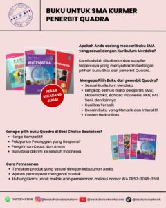 Buku SMA Kurikulum Merdeka Penerbit Quadra di Best Choice Bookstore
