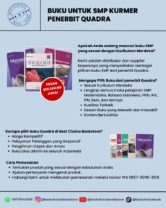 Buku SMP Kurikulum Merdeka Penerbit Quadra – Pilihan Terbaik untuk Sekolah dan Siswa