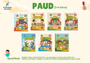 Buku Tema Edukatif PAUD (Usia 3–4 Tahun)