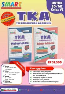 Buku TKA SD/MI Kelas VI Terbaru – Solusi Tepat Hadapi Tes Kemampuan Akademik 2025