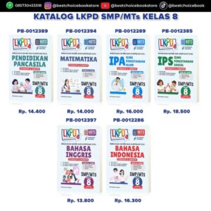 Produsen/Distributor/Supplier/Penyedia/Jual LKPD SMP/MTs Kelas 8 Penerbit Pustaka Baru Press