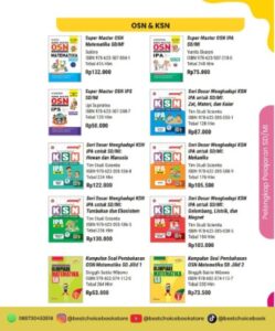 Distributor/Supplier/Penyedia/Jual Rekomendasi Buku OSN & KSN SD/MI Terlengkap 2025 – Panduan Belajar Siswa Menuju Juara Olimpiade Sains