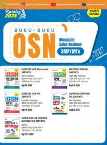 Distributor/Supplier/Penyedia/Jual Katalog Buku OSN SMP/MTs 2025 โ Panduan Lengkap Untuk Persiapan Olimpiade Sains Nasional (OSN) | Distributor Resmi Best Choice Bookstore (WA 0857-3045-3518)