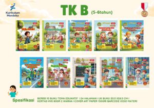 Distributor/Supplier/Jual/Penyedia/Agen Buku Tematik TK B (Usia 5–6 Tahun) Kurikulum Merdeka – Seri Lengkap 10 Buku Edukatif Merek Medali Penerbit Indonesia Jaya Tahun 2025/2026 (WA 085730453518)