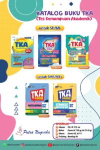 Distributor/Supplier/Penyedia/Jual Katalog Buku TKA (Tes Kemampuan Akademik) Terlengkap untuk SD/MI dan SMP/MTs