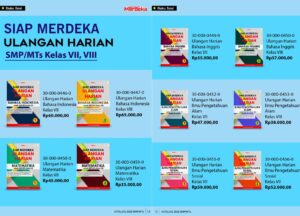 Penyedia/Supplier/Distributor/Agen/Jual Buku Penerbit Duta Seri Siap Merdeka Ulangan Harian SMP/MTs Kelas VII dan VIII