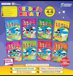 Penyedia/Supplier/Distributor/Agen/Jual Buku Cerdas & Kreatif Usia 4–5 Tahun untuk TK A: Terbitan Lingkar Media Sesuai Kurikulum Merdeka