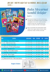 Penyedia/Supplier/Distributor/Agen/Jual Buku Mewarnai Sambil Belajar Seri 1: Solusi Edukatif dan Menyenangkan untuk Anak TK-SD
