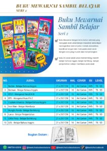 Penyedia/Supplier/Distributor/Agen/Jual Buku Mewarnai Sambil Belajar Seri 2 Solusi Edukatif dan Menyenangkan untuk Anak TK-SD
