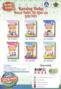 Penyedia/Supplier/Distributor/Agen/Jual Buku Lancar Baca Tulis Al-Qur’an (BTQ) SD/MI Lengkap untuk Kurikulum Sekolah dan Madrasah