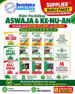 Supplier Buku Aswaja & Ke-NU-an Kurikulum Merdeka Kelas 4β12 | Best Choice Book Store