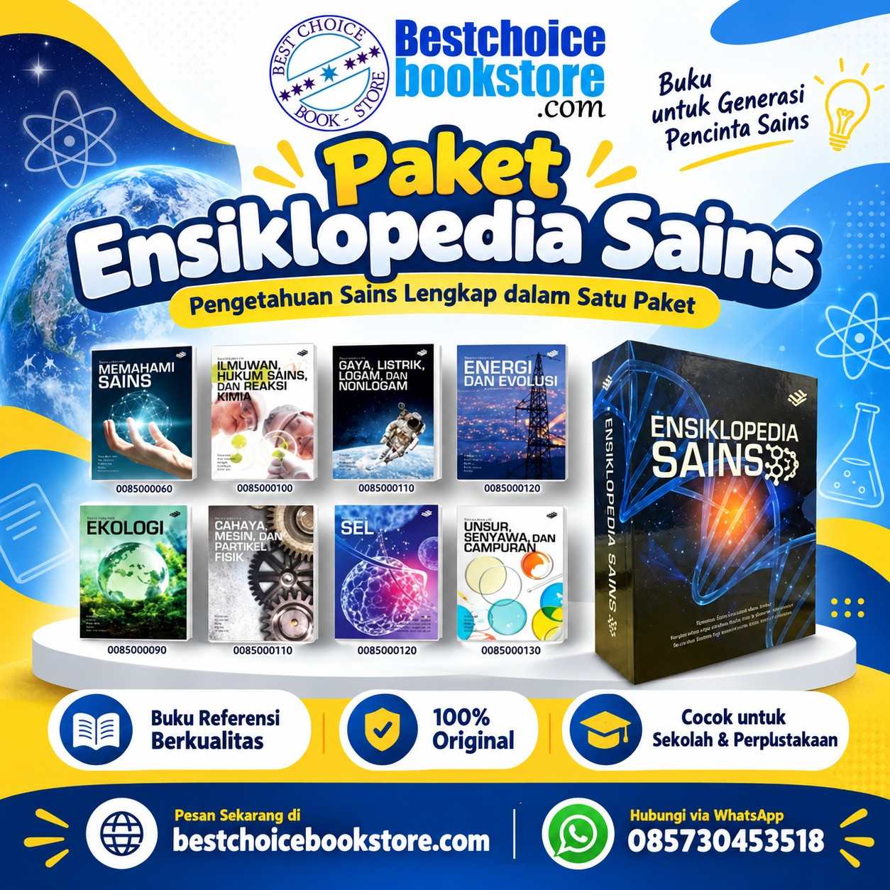 Supplier Paket Ensiklopedia Sains Erlangga untuk Sekolah & Perpustakaan